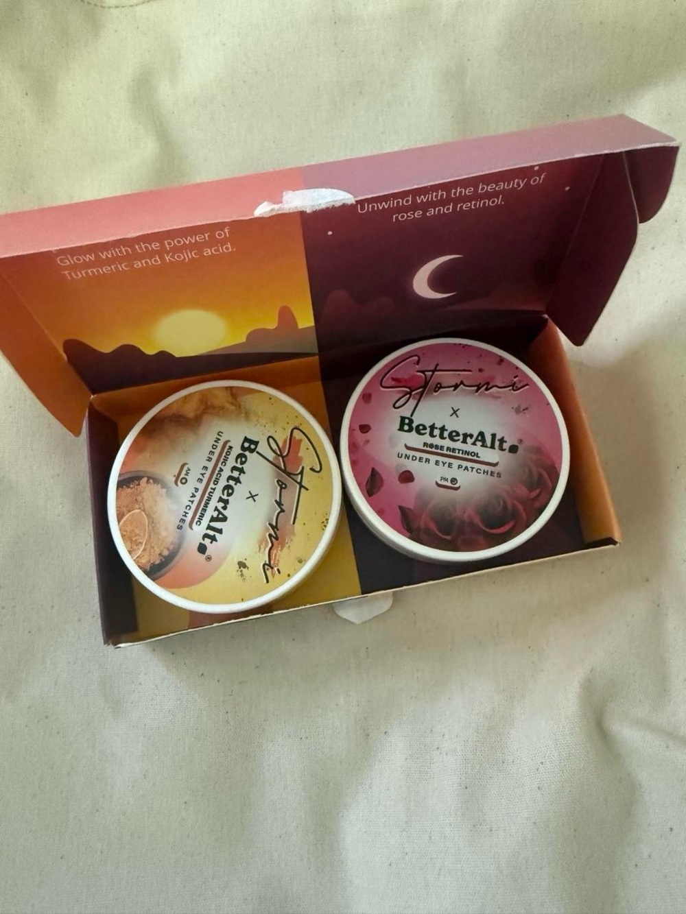 Stormi x BetterAlt am/pm eye patches set